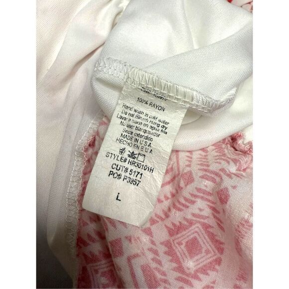 Hummingbird Women’s Large Halter Pink Bandana Handkerchief Jumpsuit Rayon - Picture 6 of 6